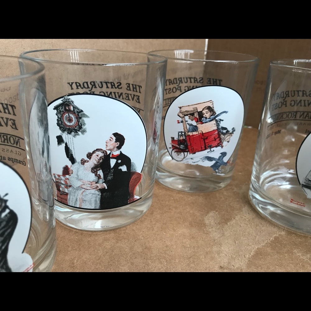 Norman Rockwell’s Saturday Evening Post Vintage Glassware Collection - Picture 1 of 13
